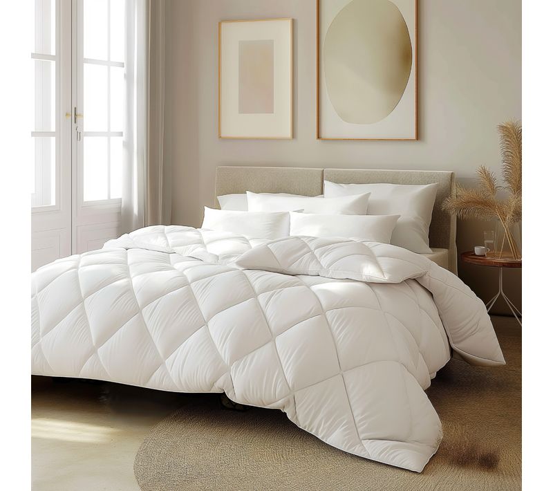 Couette Microfibre - Legere 220 X 240 Cm Blanc