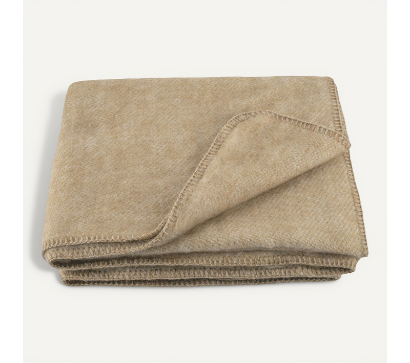 Couverture Chaude Laine Et Mohair - 220x240 Cm - Lin
