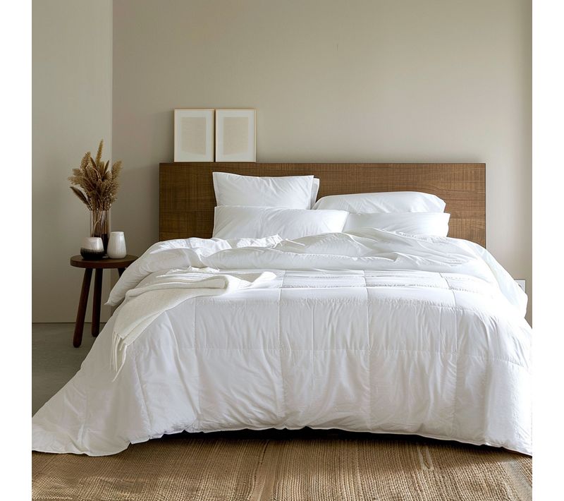 Couette Soie - Temperee 240 X 260 Cm Blanc