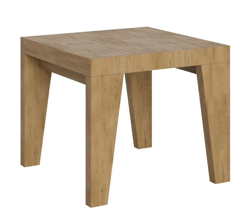 Table Carrée En Bois De Chêne Massif Leny 90 Cm