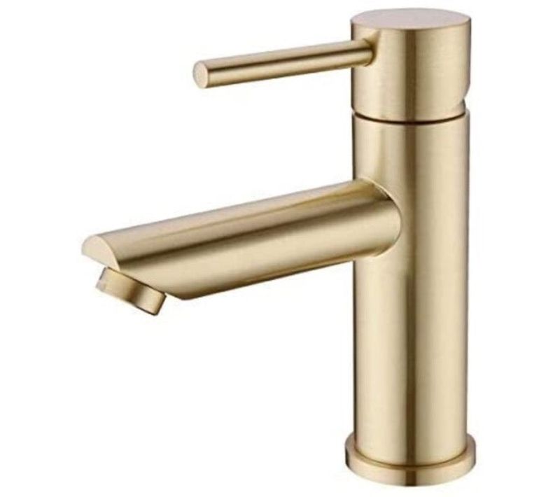 Robinet De Lavabo Sur Plage 002 En Laiton Doré Brossé Collection Scamandre