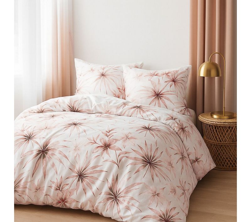 Parure De Lit 220x240 Cm Percale De Coton Rosavela