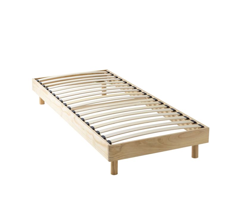 Sommier Kit En Bois Massif 13 Cm Naturel 90x200
