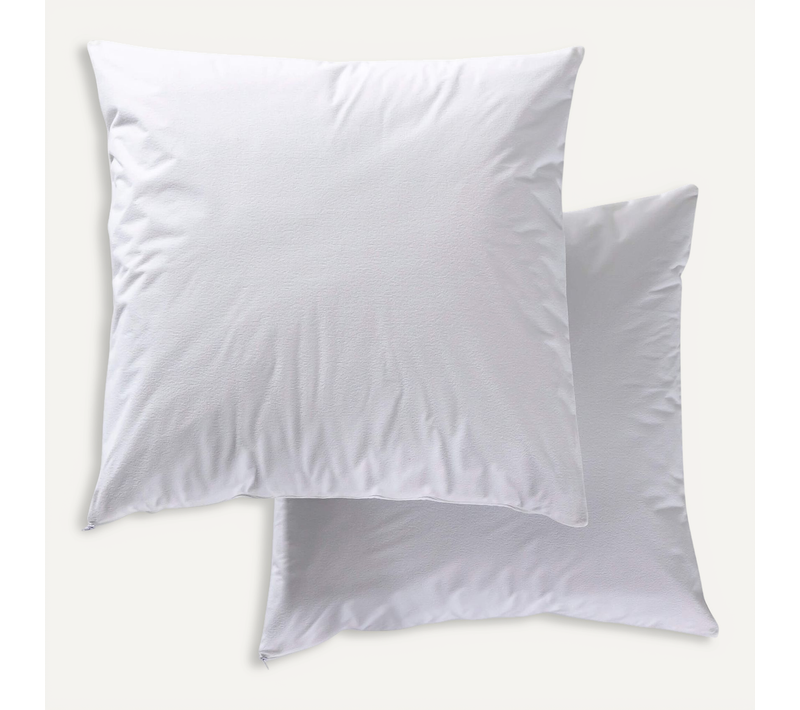 Lot De 2 Protège Oreillers Bouclette Imperméable 65x65 Cm