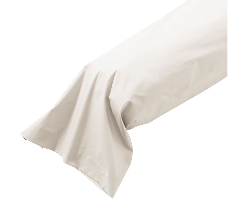 Taie De Traversin Coton Percale Blanc 180 Cm