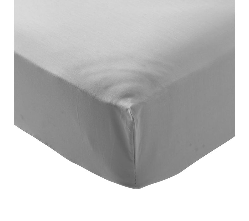Drap Housse Coton Percale Galet Bonnet 30 Cm 200x200 Cm