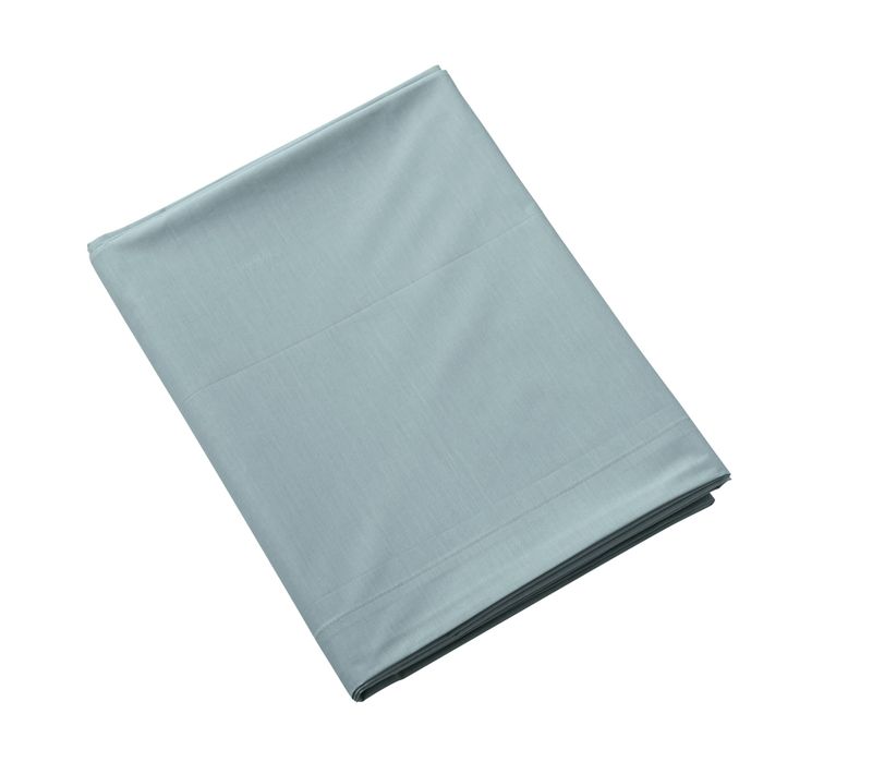 Drap Plat Coton Percale Bleu 240x310 Cm