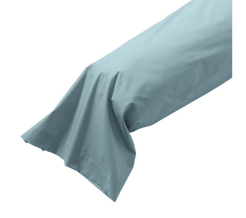 Taie De Traversin Coton Percale Bleu 160 Cm