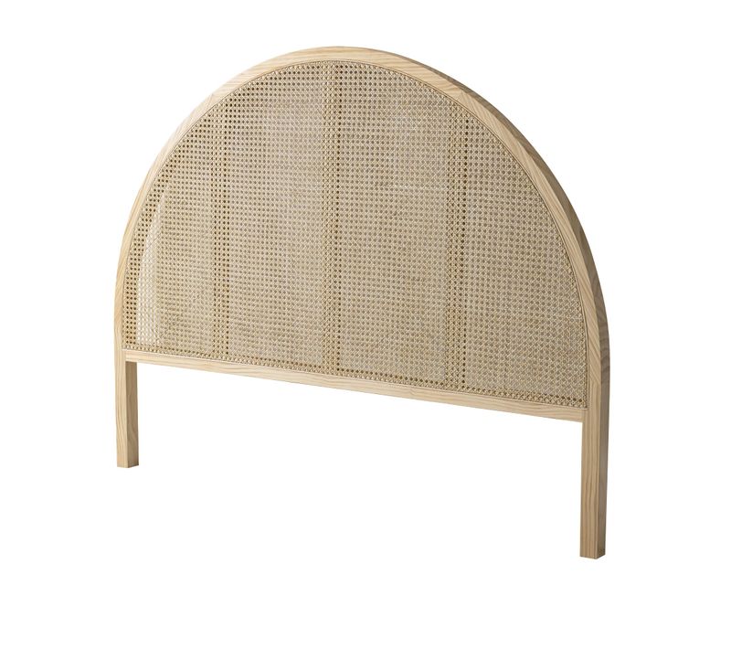 Tête De Lit Cannage Arrondie, Coloris Naturel Anna 160 Cm