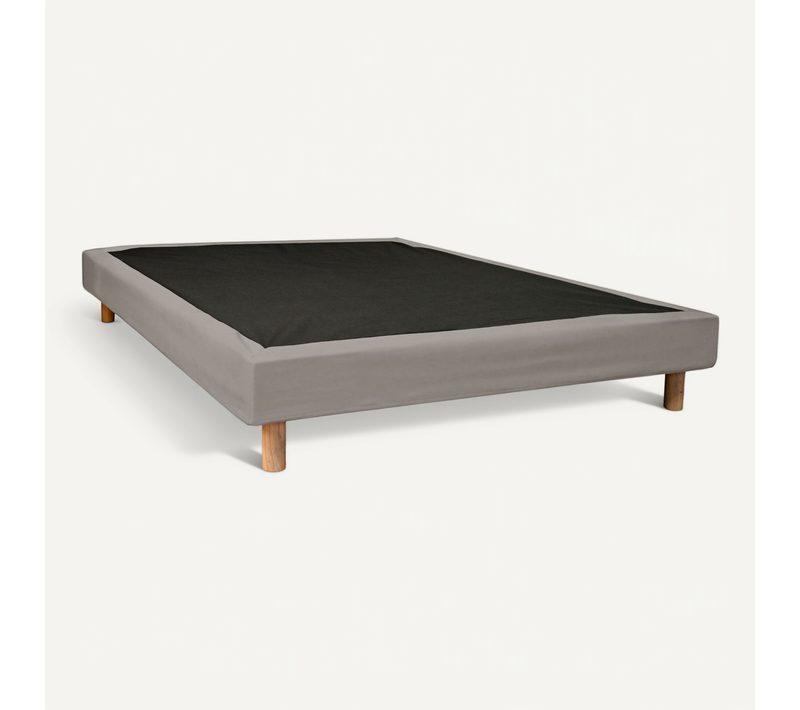 Cache-sommier Intégral Beige Ronda 140x190 Cm