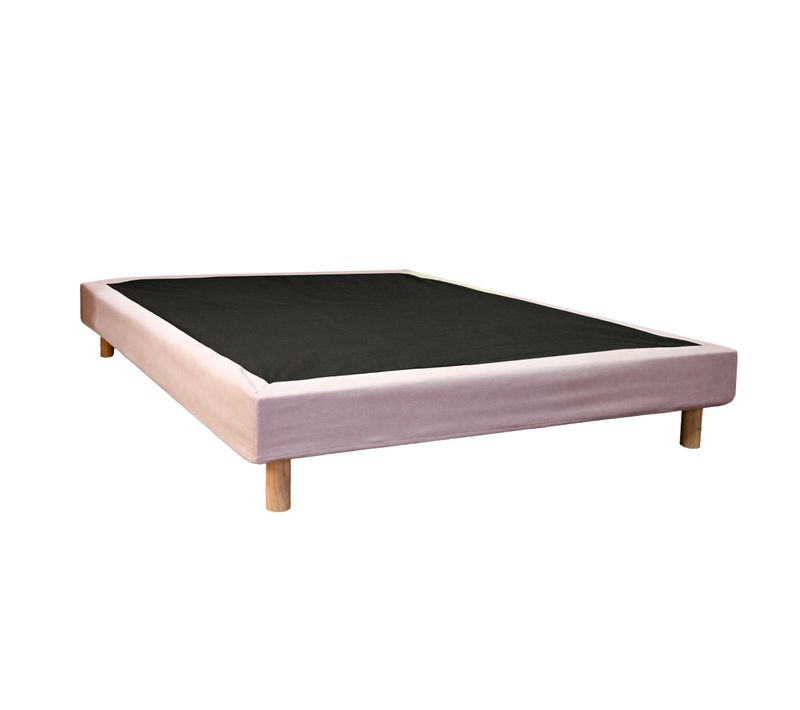 Cache-sommier Intégral Rose Ronda 90x190 Cm