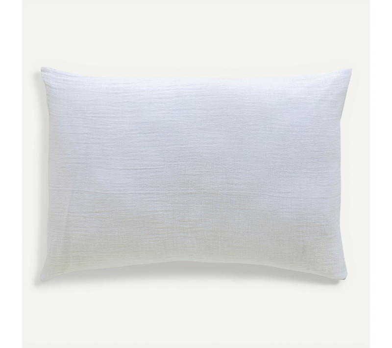 Taie D'oreiller Bébé Gaze De Coton Noa Blanc 40x60 Cm