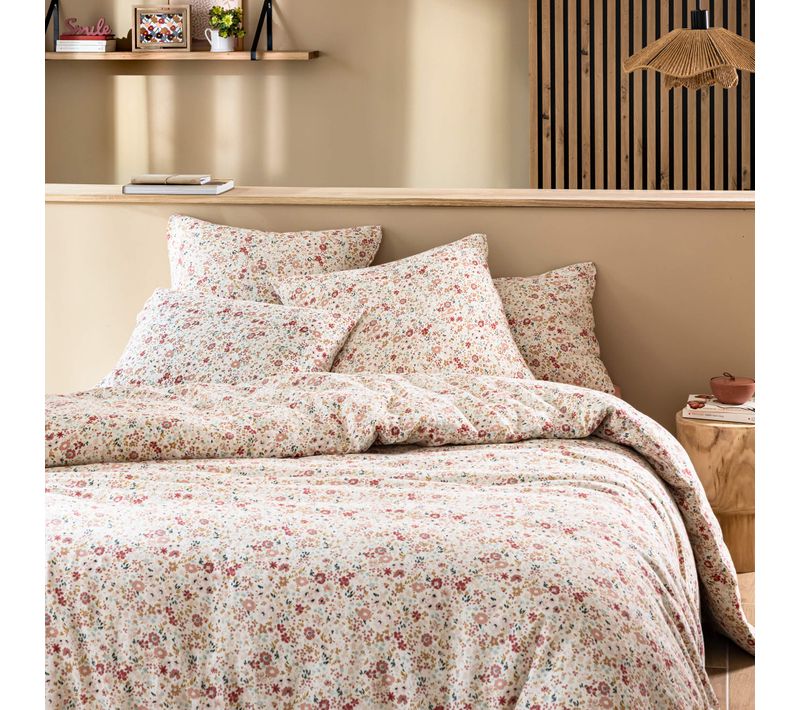 Housse De Couette Gaze De Coton Floral 200x200 Cm