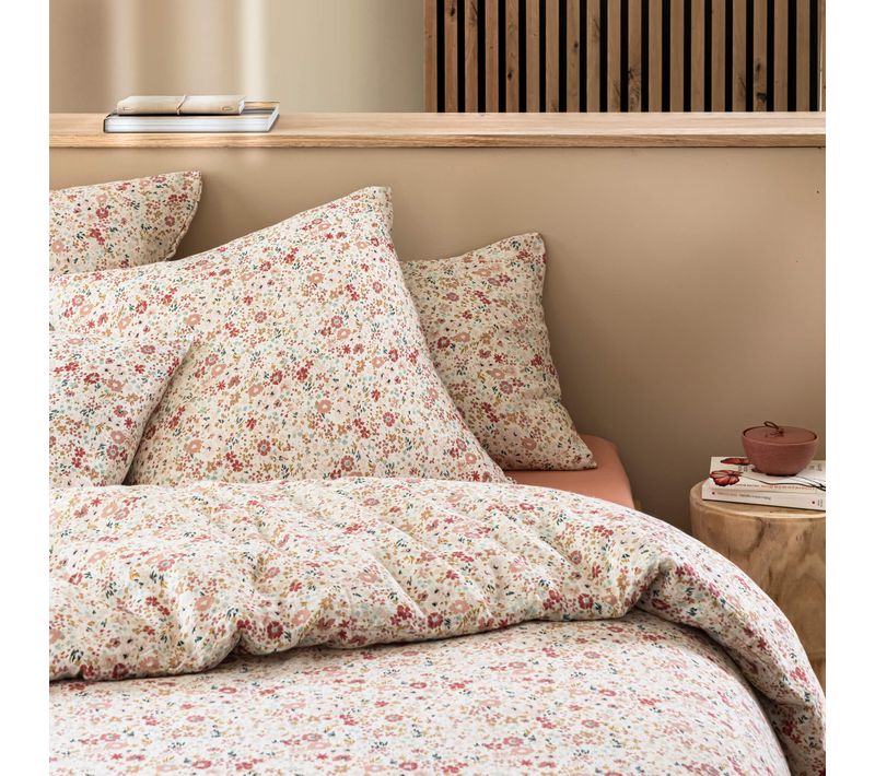 Taie D'oreiller Gaze De Coton Floral 50x70 Cm