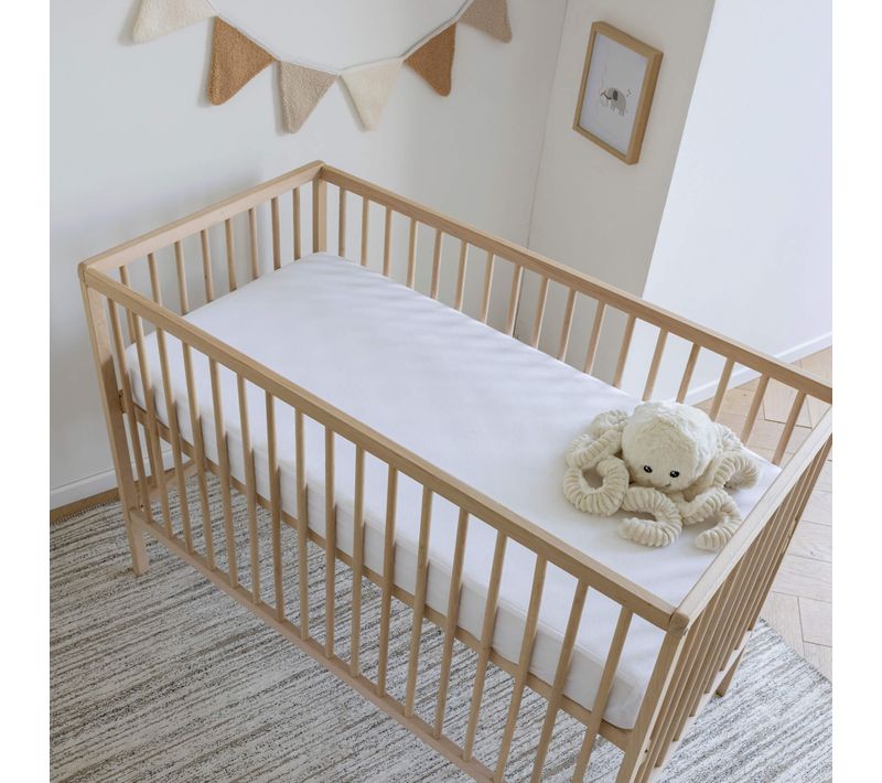 Protège Matelas Bébé 100% Coton Anti-acariens 70x140 Cm