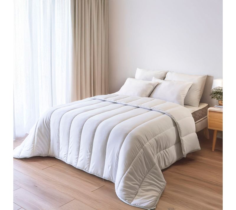 Couette Chaude Hiver 500gr/m² Anti-acariens Et Anti-bactériens 260x240 Cm
