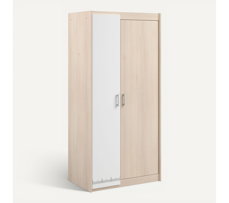 Armoire Enfant 2 Portes Bicolore