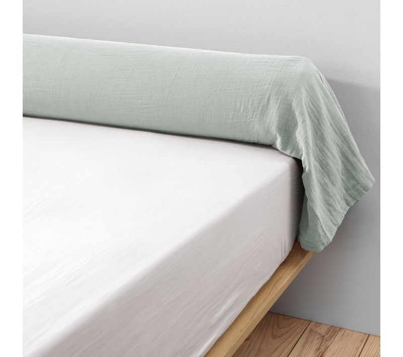Taie De Traversin Gaze De Coton Eucalyptus 85x185