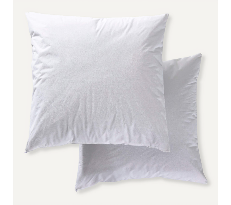 Lot De 2 Protège Oreillers Bouclette Imperméable 60x60 Cm