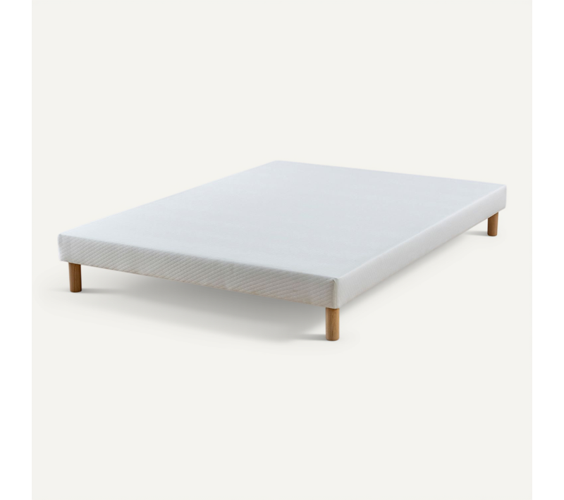 Sommier Tapissier À Lattes Recouvertes 13 Cm éveil Blanc 70x190 Cm