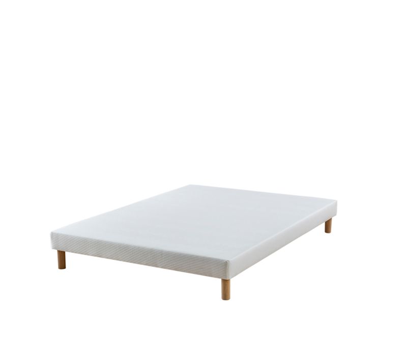 Sommier Tapissier à Lattes Recouvertes 13 Cm éveil Blanc 80x190 Cm