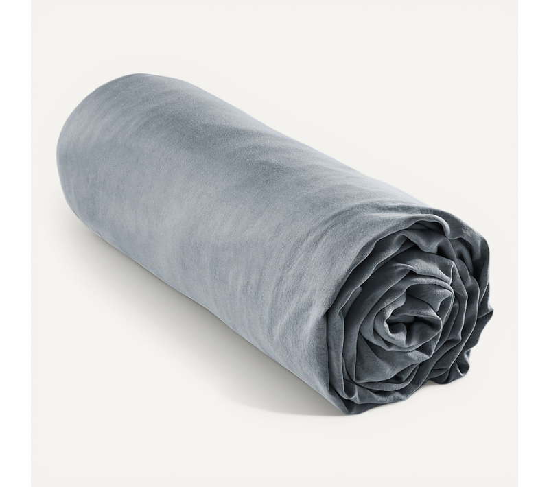 Drap Housse Lyocell Uni Lysandre Stone 160x200 Cm