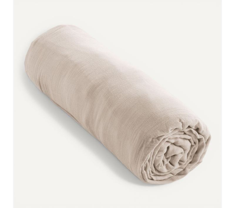 Drap Housse Double Gaze De Coton Pampa 160x200 Cm