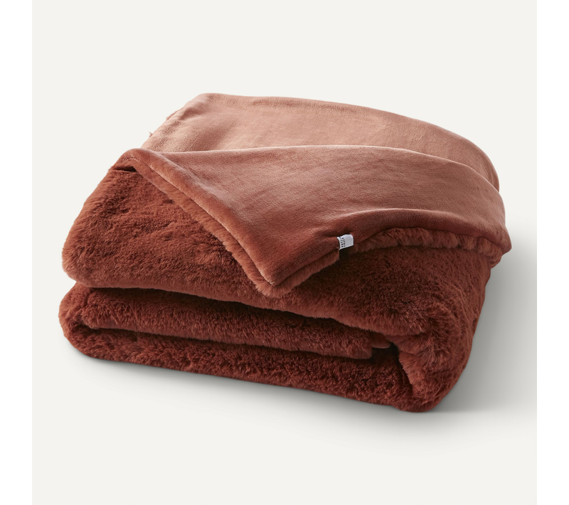 Plaid Polaire Chaud 140x200 Odin Terracotta