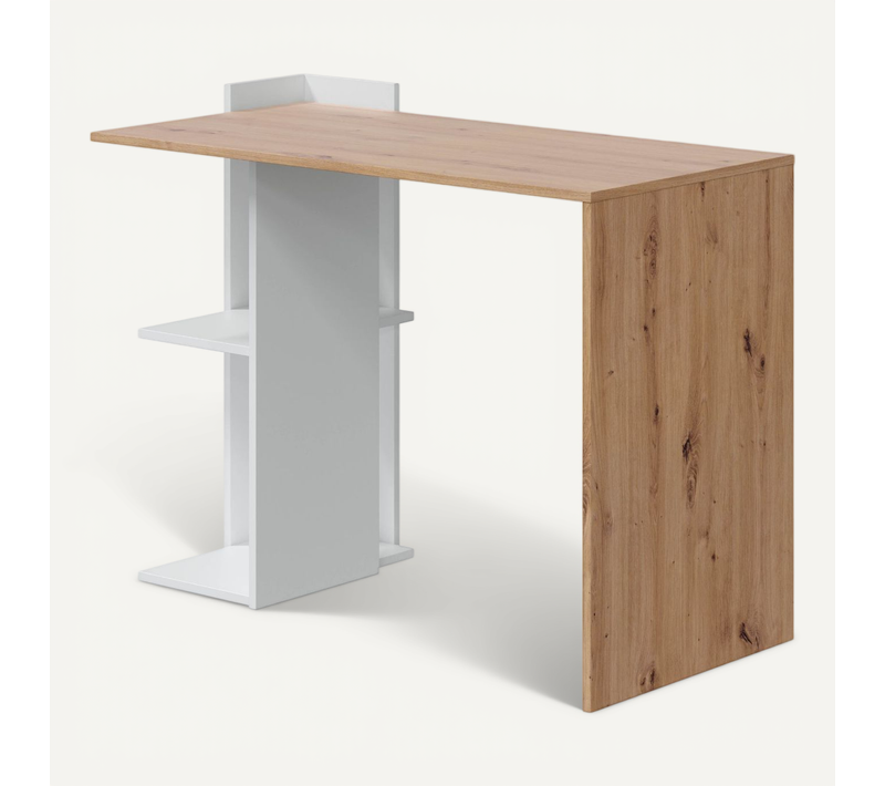 Bureau Réversible Bois Blanc 78x100x52 Cm