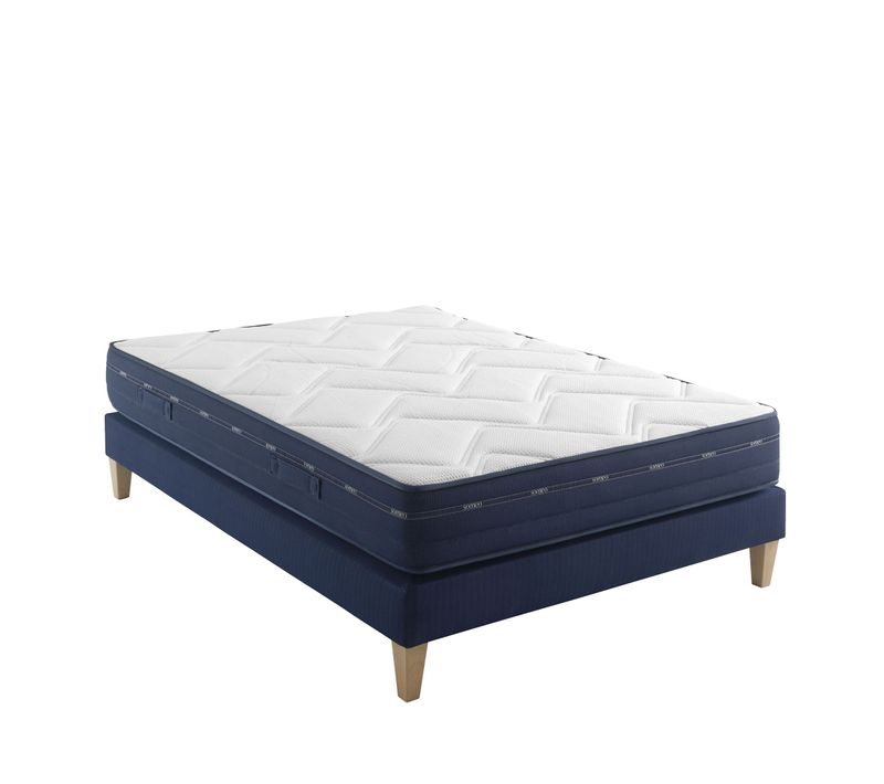 Ensemble Matelas Ressorts 2x90x200 cm Rêve 500 Soutien Ferme - Epaisseur 25 cm + Sommier