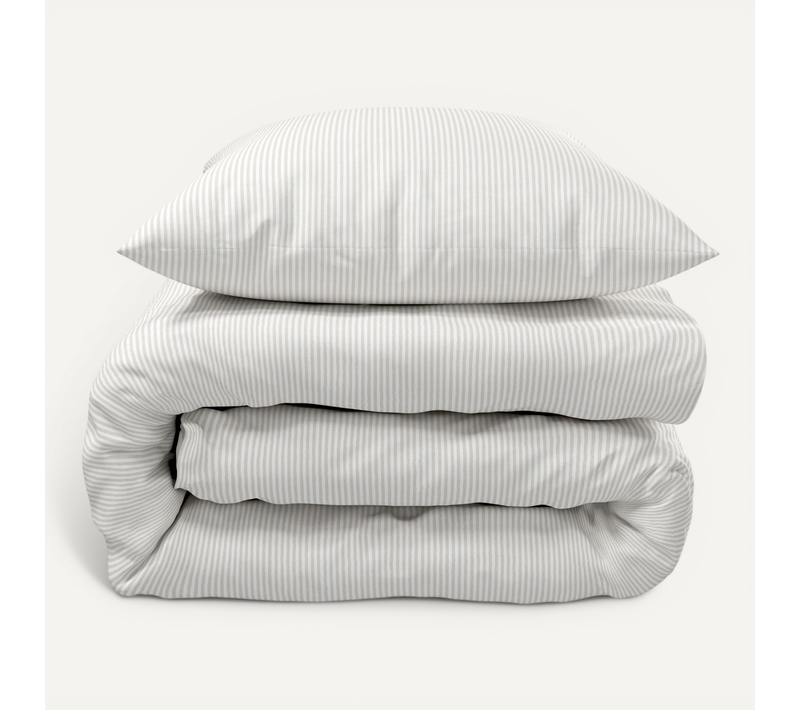 Parure De Lit Rayures Bengal Blanche 240x220 Cm