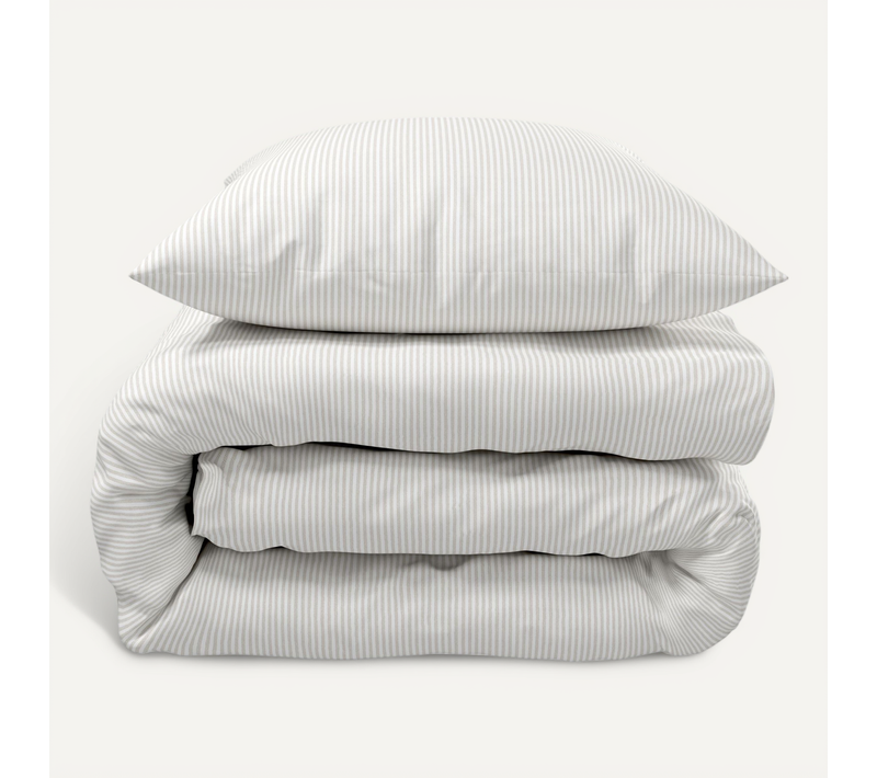 Parure De Lit Rayures Bengal Blanche 260x240 Cm