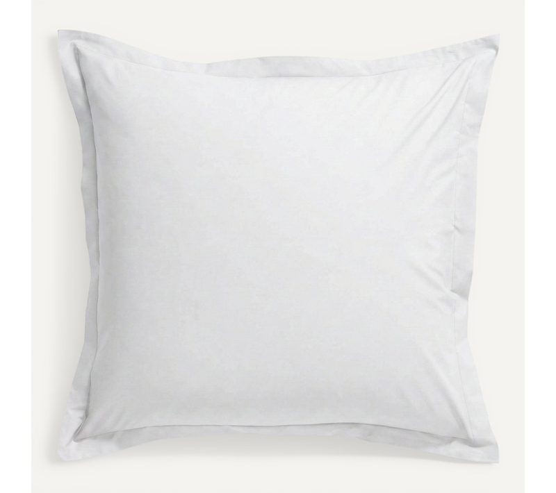 Taie D'oreiller Coton Percale Blanc 65x65 Cm