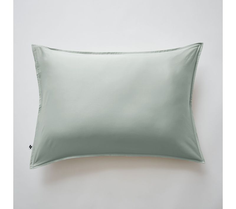 Taie D'oreiller En Bambou Uni Vert D'eau 50x70 Cm