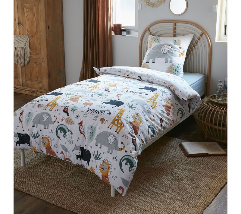 Parure De Lit Enfant Coton Savane 140x200 Cm