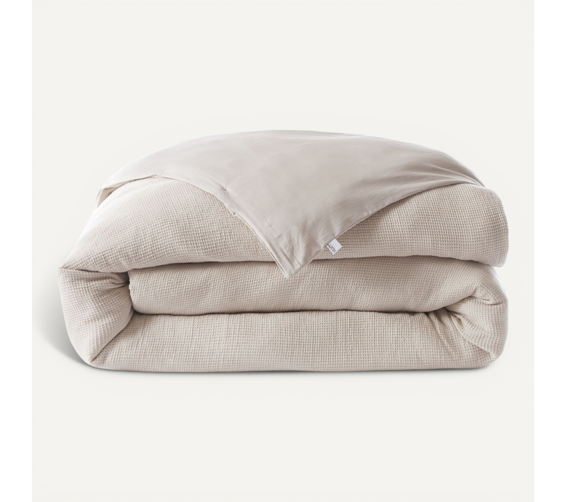 Housse De Couette Nid D'abeille Maya écru 240x220 Cm