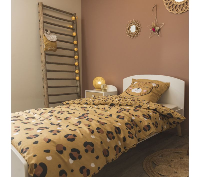 Parure De Lit Enfant Coton Léo 140x200 Cm
