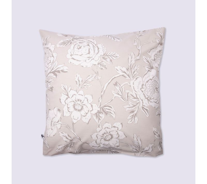 Taie D'oreiller Coton À Fleurs Bucolique 63x63 Cm