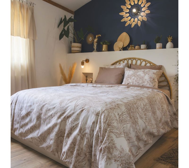Housse De Couette Coton À Fleurs Flora 200x200 Cm