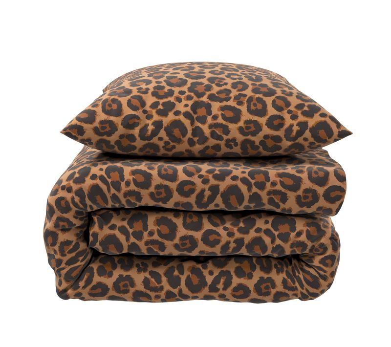 Parure De Lit Flanelle Léopard Furry 240x220 Cm