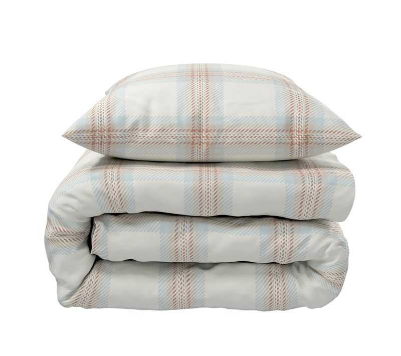 Parure De Lit Flanelle À Carreaux 240x220 Cm