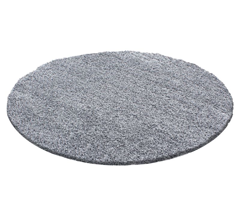 Tapis Confort Rond Ottawa Gris Clair 120x120 Cm