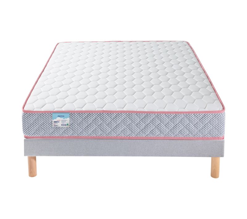 Matelas + sommier 140x190 cm MERINOS GUINGUETTE 2