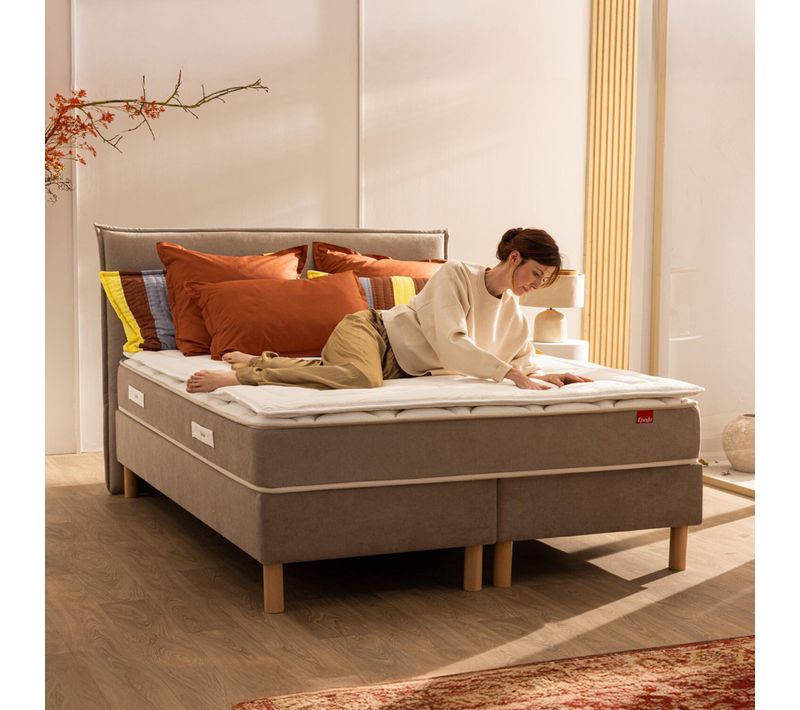 Surmatelas Mémoire De Forme Noblesse Soutien Mi-ferme 90x190 - 1 Personne - Accueil Moelleux