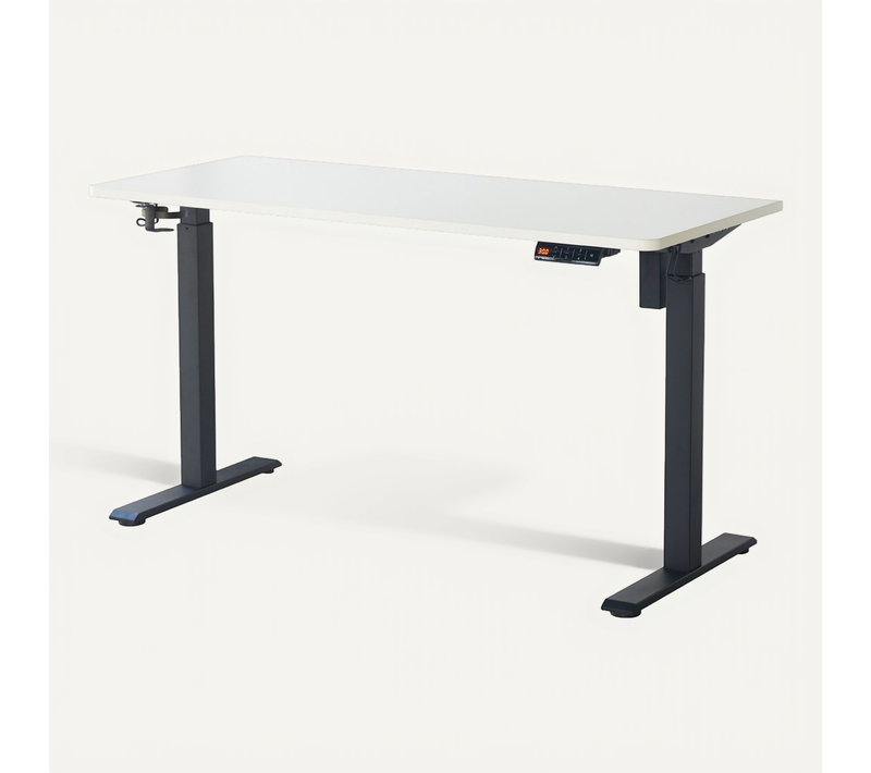 Bureau Assis-debout électrique Réglable 72-120 Cm Avec Ports USB - Blanc - Upetdown