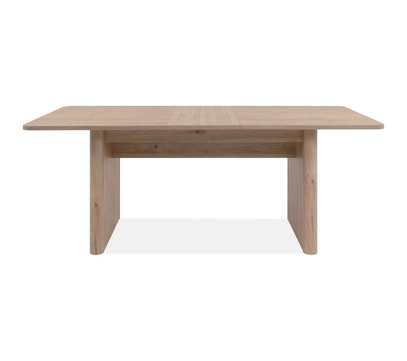 Table à Manger Extensible Rectangulaire Effet Chêne 6 à 8 Pers. 160/200 Cm - Luis