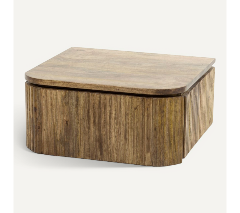 Table De Chevet En Bois Massif Onda 1 Tiroir Suspendue