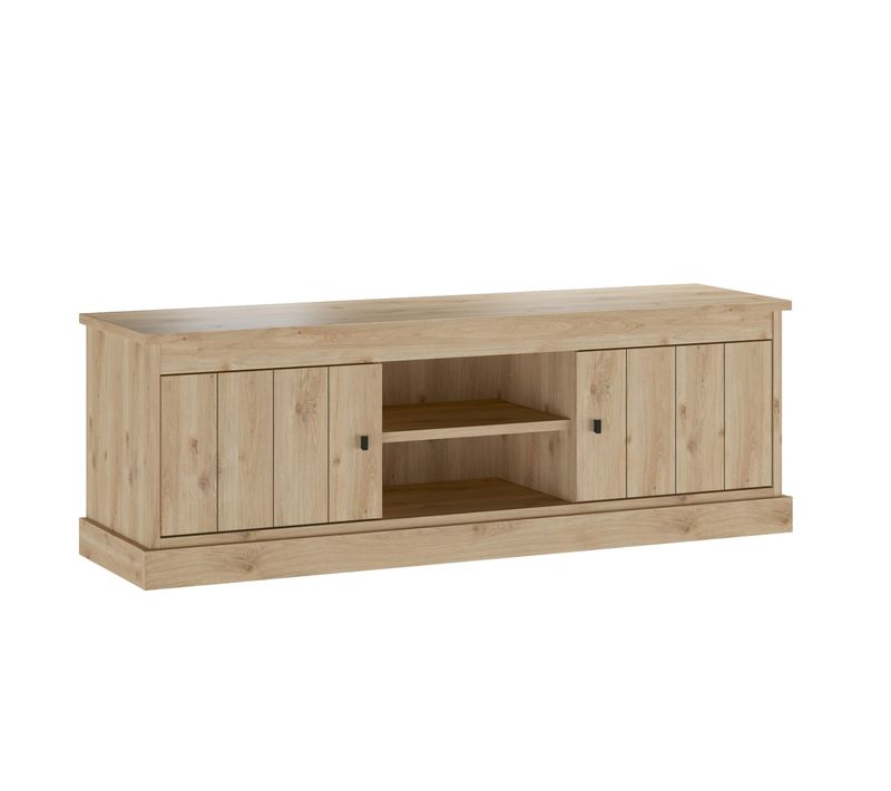 Meuble TV Moderne En Bois 2 Portes Valentine