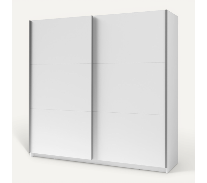 Armoire Dressing Coulissante Blanche 200cm Kas