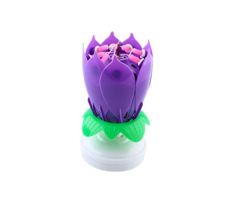 Bougie-fleur D’anniversaire - Violet